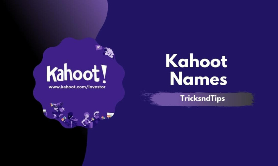 kahoot names