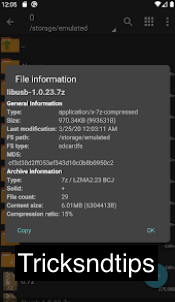 image of Screenshots of ZArchiver Donate Apk