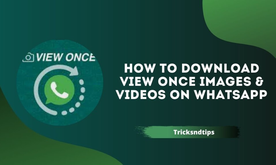 How To Download View Once Images & Videos On WhatsApp