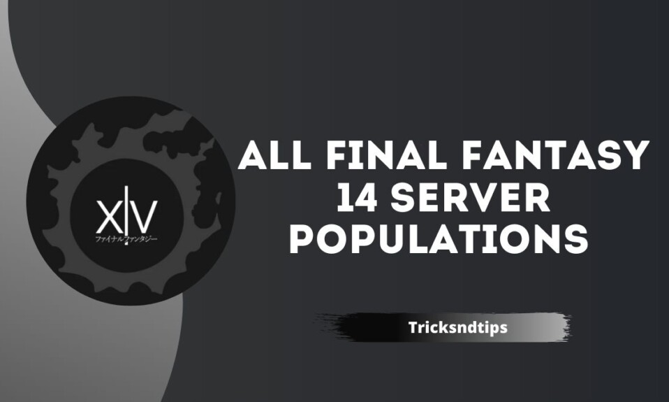 All Final Fantasy 14 Server Populations