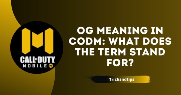 OG Meaning In CODM: What Does The Term Stand For?