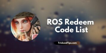 ROS Redeem Code List ( Latest & Working Codes ) 2023