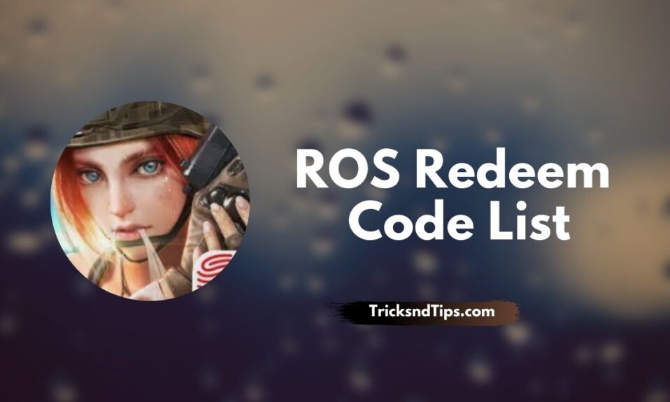 ROS Redeem Code List