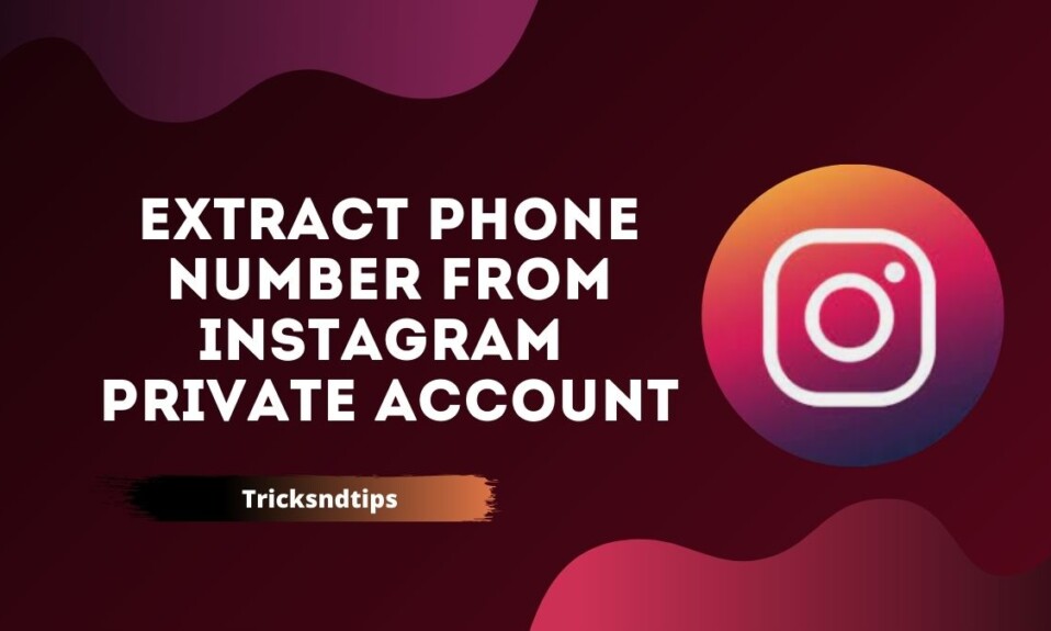Extract Phone Number from Instagram Private Account