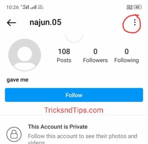 set a private account of instagram