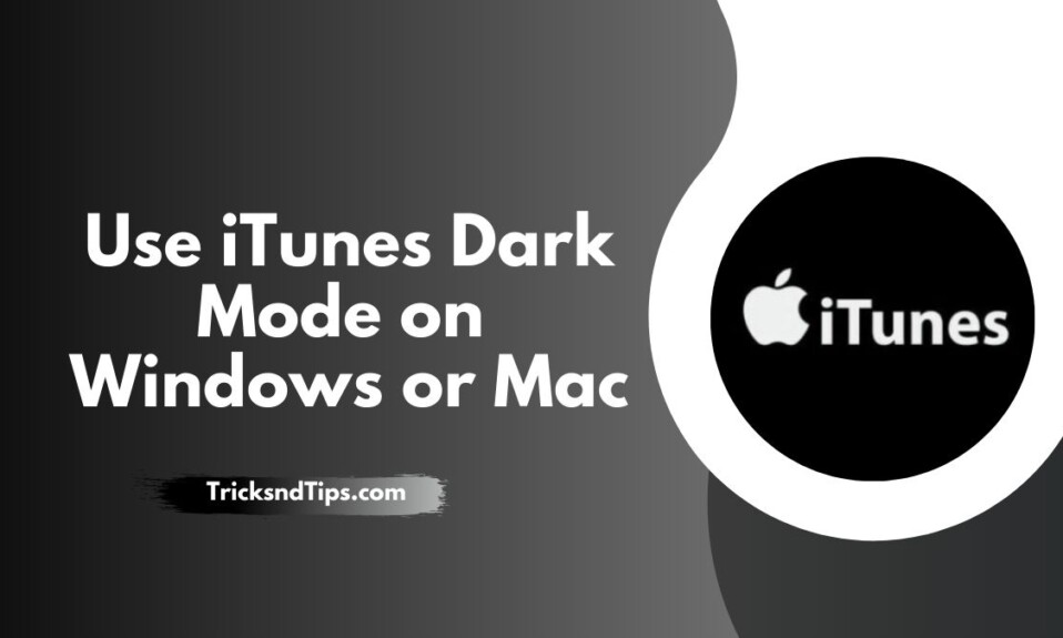 Use iTunes Dark Mode on Windows or Mac