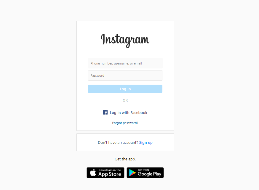 Inicie sesión en su cuenta de Instagram en el sistema.