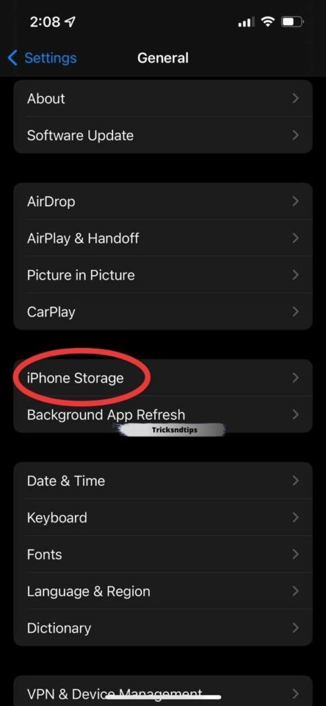 Click on iPhone Storage - Here you will see a list of all the apps on your iPhone.