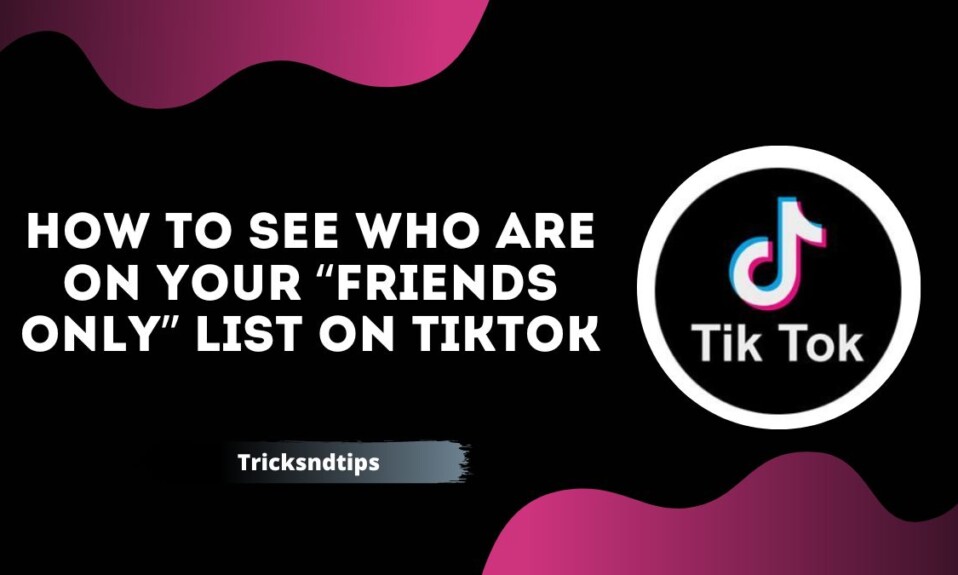 How to See Who Are on Your “Friends Only” List on TikTok