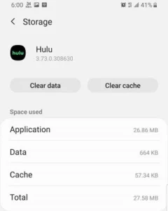 Clear the Hulu app cache On iOS