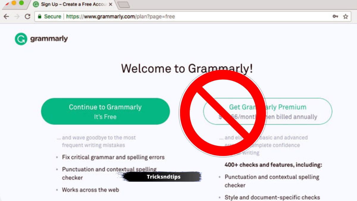why doesnt grammarly give free trials