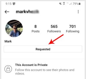 Extraiga el número de teléfono de la cuenta privada de Instagram